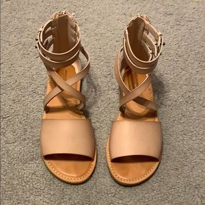 nude american eagle sandals
